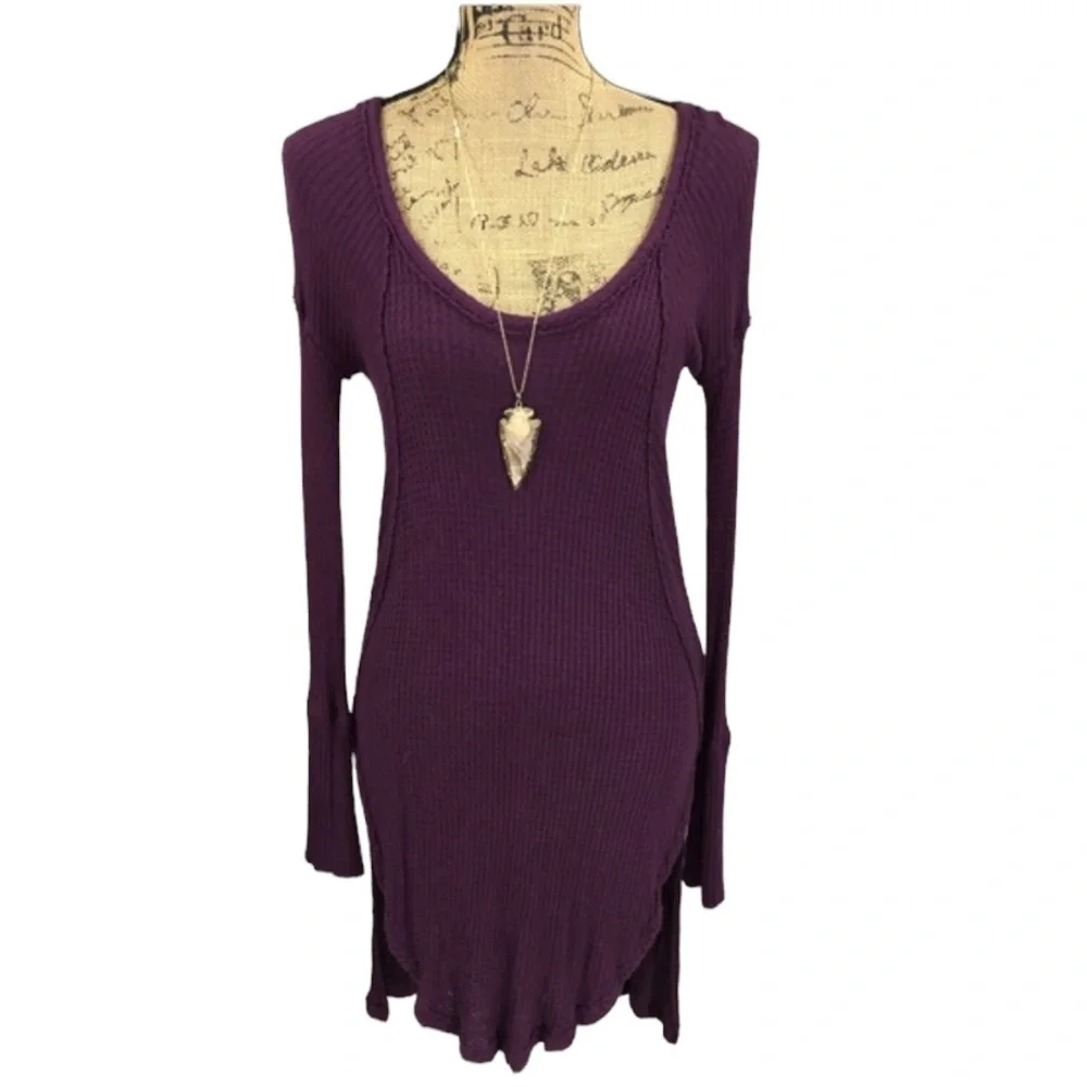 Free People Ventura’s African Violet Dripy Thermal Size Small